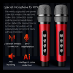 Bluetooth zvucnik sa mikrofonom YS201 crni - Slika 8