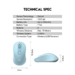 Mis Wireless Fantech W608 GO plavi - Slika 6