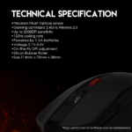 Mis Wireless Fantech WG10 Raigor II Space Edition - Slika 7