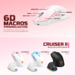 Mis Wireless Fantech WG11V2RD Cruiser II crni - Slika 6