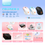 Mis Wireless Fantech WG11V2RD Cruiser II plavi - Slika 3
