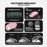 Mis Wireless Gaming Fantech WG13E Tanto E Sakura - Slika 3