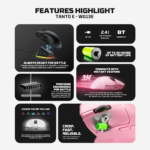 Mis Wireless Gaming Fantech WG13E Tanto E Space Edition - Slika 4