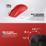 Mis Wireless Gaming Fantech WG13P Tanto Pro P crni - Slika 6