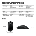 Mis Wireless Gaming Fantech WG13S Tanto S crni - Slika 15