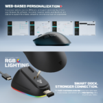 Mis Wireless Gaming Fantech WG14E Yari E pink - Slika 8