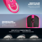 Mis Wireless Gaming Fantech WG14E Yari E pink - Slika 9