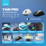 Mis Wireless Gaming Fantech WG14P Yari PRO crni - Slika 3