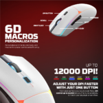 Mis Wireless Gaming Fantech WG7V2RD Crypto II crni - Slika 7