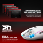 Mis Wireless Gaming Fantech WG7V2RD Crypto II crni - Slika 8