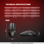 Mis Wireless Gaming Fantech WG7V2RD Crypto II crni - Slika 11