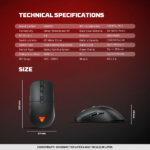 Mis Wireless Gaming Fantech WG9RD Kanata beli - Slika 11