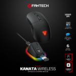 Mis Wireless Gaming Fantech WG9RD Kanata crni - Slika 2