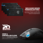 Mis Wireless Gaming Fantech WG9RD Kanata plavi - Slika 7