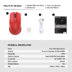 Mis Wireless Gaming Fantech WGC2 Venom II crveni - Slika 9