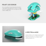 Mis Wireless Gaming Fantech XD3 Helios Mint Edition - Slika 9