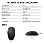 Mis Wireless Gaming Fantech XD7E Aria E crni - Slika 13