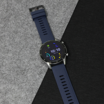 Narukvica trendy za smart watch 22mm teget crna kopca