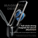 Okovratni drzac za mobilni telefon magnetic sivi - Slika 7
