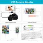 OTG lightning na USB kamera adapter beli - Slika 2