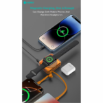 Power bank prenosiva baterija magnetic Coteci iH-145 3u1 narandzasta - Slika 6