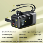 Power bank prenosiva baterija REMAX Dinba Series RPP-59 65W+60W PD+QC Fast Charging 20000mAh crni - Slika 7