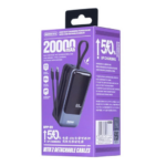 Power bank prenosiva baterija REMAX Dinba Series RPP-59 65W+60W PD+QC Fast Charging 20000mAh crni - Slika 8