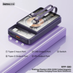 Power bank prenosiva baterija REMAX Phantom Series RPP-580 PD 20W+QC 22.5W 10000mAh plavi - Slika 10