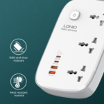 Produzni kabl LDNIO SC3416 EU 3 uticnice + 2xUSB QC 2xPD GaN 2m - Slika 6