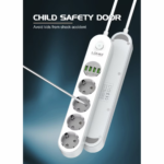 Produzni kabl LDNIO SE1-C 2500W EU, 4 uticnice 2xUSB 12W, 2xPD 20W beli 2m - Slika 7