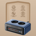 Produzni kabl LDNIO SE3, 2 uticnice, USB, 2xPD, 5u1, GAN, 45W total power - Slika 8