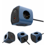 Produzni kabl LDNIO SE3338, 3 uticnice, USB, 2xPD, 6u1, GAN, 65W total power - Slika 8