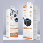 Produzni kabl LDNIO SE3338, 3 uticnice, USB, 2xPD, 6u1, GAN, 65W total power - Slika 9
