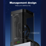 Produzni kabl LDNIO SEW4485 2500W EU 4 uticnice + 3xUSB QC PD 30W, Wireless 15W, PPS, Tajmer 2m crni - Slika 6