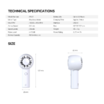 Rucni ventilator Fantech PAC1 plavi - Slika 12