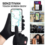 Rukavice za touch screen Forest crne XL - Slika 7