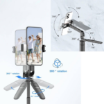 Selfie stick A66 + tripod crni - Slika 7