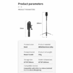 Selfie stick A66 + tripod crni - Slika 9