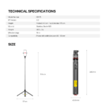 Selfie stick Fantech SS175 selfi stap crni - Slika 12