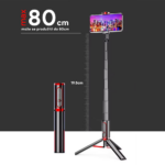 Selfie stick M18 mini + tripod crni - Slika 7