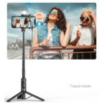 Selfie stick Q12S + tripod pink - Slika 9