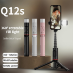 Selfie stick Q12S + tripod pink - Slika 11