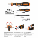 Set alata JAKEMY JM-6111, 69 u 1 - Slika 5