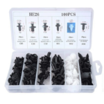 Set kopci i zabica za auto, plastika, crni - Slika 3