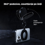 Selfie LED svetlo magnetic crno - Slika 7