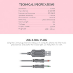 Slusalice Gaming Fantech HG20 Chief II Sakura - Slika 4