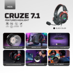 Slusalice Gaming Fantech HG31 Cruze 7.1 crne - Slika 3