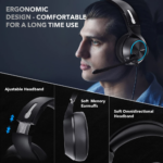 Slusalice Gaming Nubwo N11U LED USB crno crvene - Slika 9