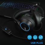 Slusalice Gaming Nubwo N11U LED USB crno plave - Slika 5
