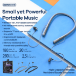 Slusalice REMAX Wireless Neckband Sports RB-S1 crne - Slika 3